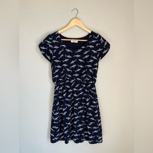 ModCloth “Oh My Gosh” a-line shark dress